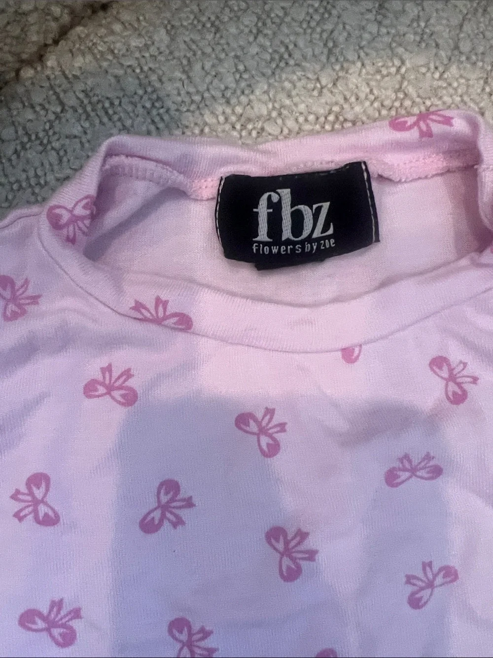 Flowers by Zoe Light Pink Bow Pajama Set 12 months